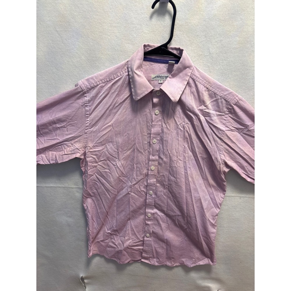 Jeremy Argyle  Mens Pink long Sleeve Button‎ Up Shirt Size M